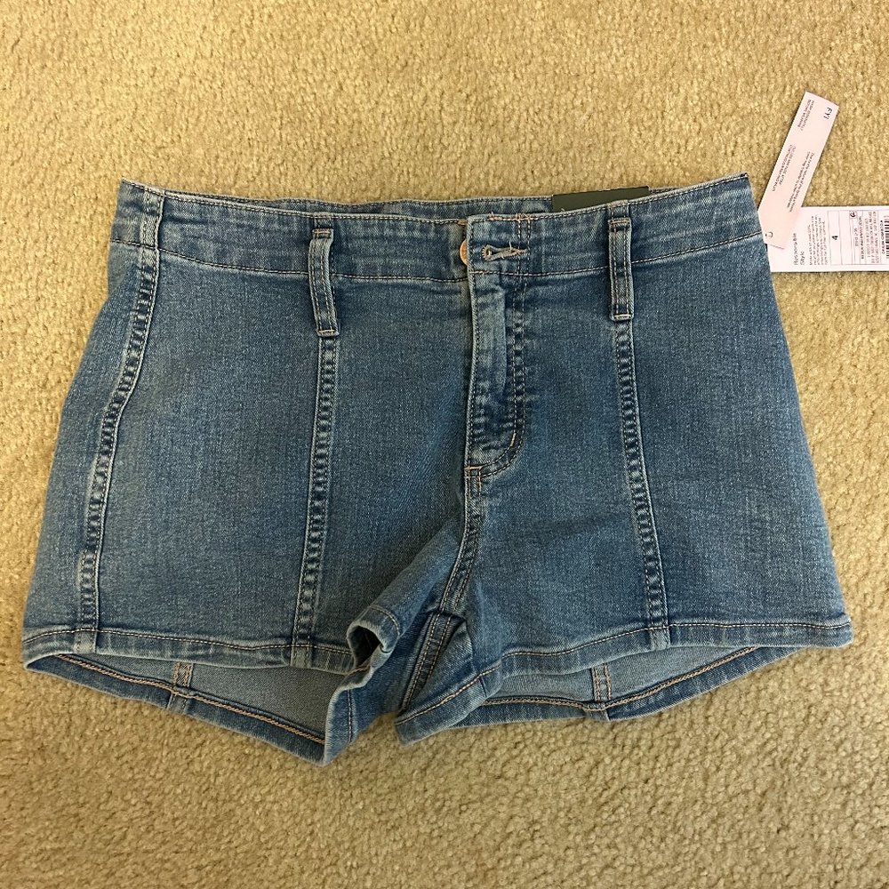 High Rise Jean Shorts